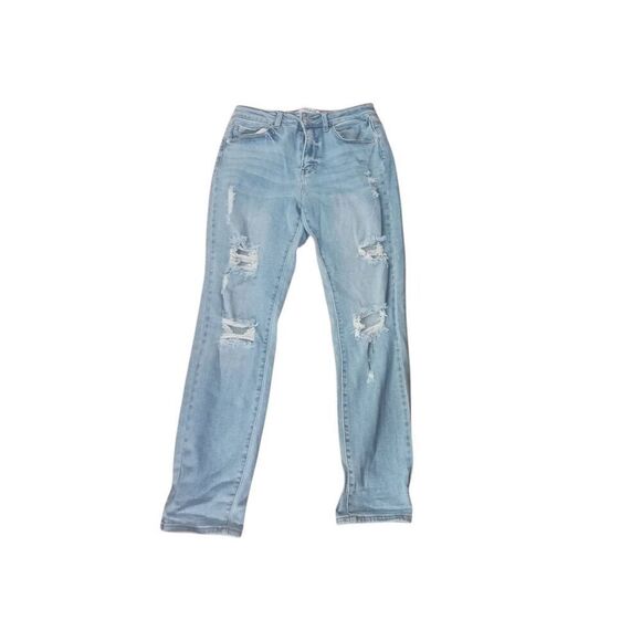 Wax jeans collection 5 / 27 straight factory distressed medium wash - Picture 1 of 3